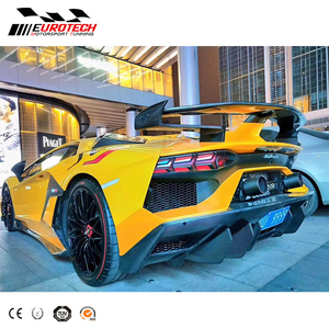 LP700 SVJ style body kit paraurti <span class=keywords><strong>anteriore</strong></span> paraurti posteriore baule spoiler <span class=keywords><strong>lunotto</strong></span> posteriore con vetro per Lambor LP700 720 2011y- - Product Image 2