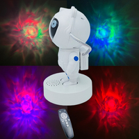 Projecteur d'étoiles Ours Astronaute, Lampe Veilleuse Ciel Étoilé pour Décoration de Chambre, Haut-parleur Sans Fil et Machine à Bruit Blanc