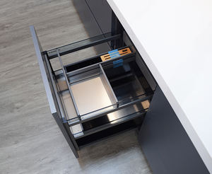 Armoire de <span class=keywords><strong>cuisine</strong></span> haute de luxe avec portes d'entrée élégantes en verre - Product Image 6