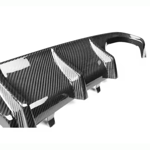 OEM kuru karbon Fiber arka ÖN TAMPON Splitter MP tarzı arka difüzör için BMW F80 M3 F82 f0m4 2014-2020 çeki kanca cut-çıkışları yeni - Product Image 3