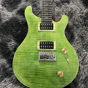 Offre Spéciale Déstockage |   Guitare électrique de style PRS de haute qualité avec tremolo simple, construction en bois massif de tilleul, Chameleon Tiger - Product Image 6