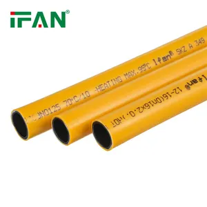 IFAN Fábrica Venda Direta Tubulação 16mm-32mm Tubo Composto Tubos De Gás Amarelo Para Sistema De Encanamento