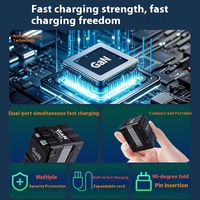 Câble de prise USB à chargement rapide multifonctionnel 20W Chargeur de voyage pour téléphone portable à chargement rapide avec câble enroulé