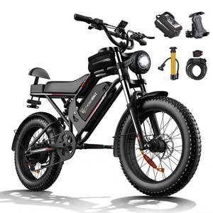 <span class=keywords><strong>Vélo</strong></span> <span class=keywords><strong>électrique</strong></span> pour adultes Brazil Stock K6s, 1080W-65km-55km/h-150KG-15.6AH, frein hydraulique, roues de 20 pouces, sac et support pour téléphone - Product Image 1