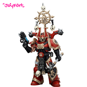 Figura de Acción Coleccionable JOYTOY Warhammer 40K World Eaters Khorne Berserkers con Icono de Khorne, Escala 1/18, Modelo Articulado - Product Image 1