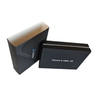 Boîte personnalisée en carton rigide avec couvercle et base, emballage gaufré et laminé pour lunettes VR