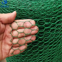 Grillage hexagonal noir en PVC de 1/2'' à 2'' pour volailles, résistant à la corrosion, avec fil de fer tissé uni, pour filtration et découpe
