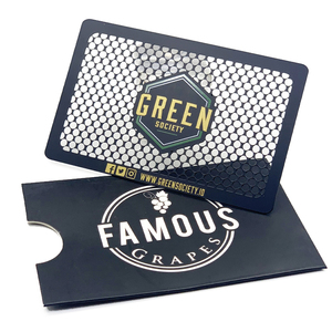 Wholesale Cheap Custom Logo Credit Cards Size Stainless Steel Metal Herb Tobacco Grinder Cards