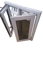 Fenêtre à battant triple isolation en PVC/UPVC sur mesure, double vitrage trempé, isolation phonique, étanche, pour cuisine, salle de bain, entrée