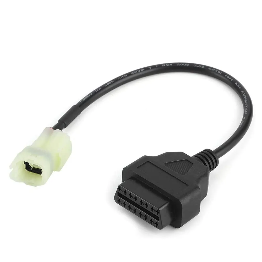 Câble adaptateur pour Diagnostic de moto, OBD2 à 4 broches, câble de détection de défauts, adapté aux motocyclettes Honda