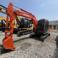 Miniexcavadora Usada Hitachi ZX60 de 6 Toneladas, Original de Japón, con Pocas Horas de Uso, Excavadora Hidráulica de Orugas, Lista para Enviar