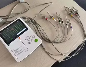 SUN-6032 Máquina veterinária Ecg de 3 canais com design moderno Máquina Ecg digital de alta qualidade 12 chumbadas Máquina Ecg veterinária