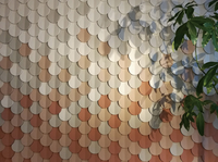 Carrelage décoratif mural moderne PYRAMID B-3D UHPC de 20 mm d'épaisseur pour les halls de centres commerciaux et l'extérieur