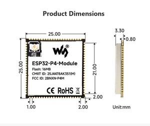 Module ESP32-P4, Architecture double puce ESP32-P4 et ESP32-C6, prend en charge le Wi-Fi 2,4 GHz, module sans fil BT5.3 - Product Image 3