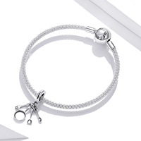 Ensemble de breloques en argent plaqué pour ustensiles de cuisine, pendentif unisexe, bijoux mignons sur le thème de la nourriture, cadeau