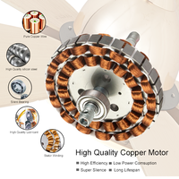 Ventilateur de plafond avec Kit de lampes LED, Air conditionné, refroidisseur de vitesse, vente en gros, offre spéciale,