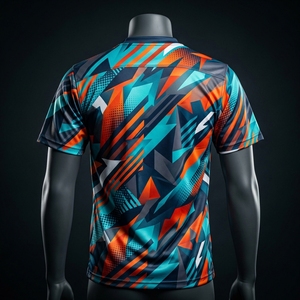 เสื้อโบว์ลิ่งปักโลโก้ตามสั่ง ผ้าถักโพลีเอสเตอร์ 100% ระบายอากาศได้ดี แขนสั้น ซิป ¼ ผลิตจากโรงงานในปากีสถาน - Product Image 5