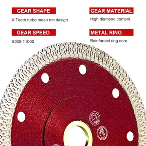 Lame de scie diamantée ultra-mince de 5 pouces, disque de coupe <span class=keywords><strong>pour</strong></span> carrelage en porcelaine <span class=keywords><strong>pour</strong></span> <span class=keywords><strong>meuleuse</strong></span> d'angle, coupe <span class=keywords><strong>pour</strong></span> carrelage en céramique et granit - Product Image 2