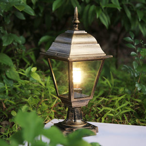 โคมไฟเสาประตูแบบวินเทจย้อนยุค LED IP65 E27 สำหรับสวน ประตูหลัก โมเดิร์น ภายนอกอาคาร - Product Image 4