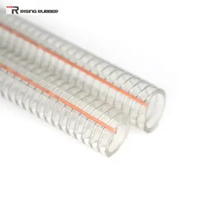 Transparent Flexible Soft 2 inch 4 inch PVC High Pressure Flexible Steel Wire Reinforced Water Hose Pipe