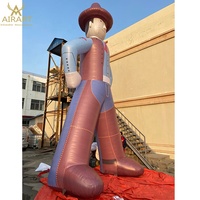 Figure de cowboy gonflable pour activités de plein air, Cowboy gonflable pour la publicité