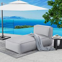 Chaise longue d'extérieur imperméable, pouf, transat de piscine, chaise longue de jardin, coussin de sol pour terrasse, pont ou plage
