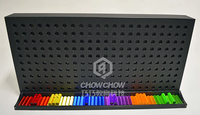 Panneau lumineux sensoriel QiaoQiao, équipement de terrain de jeu intérieur, jeux muraux interactifs avec barre en acrylique arc-en-ciel pour les jouets de salle de jeux pour enfants