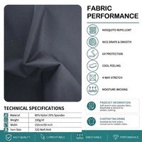 Tela Interlock Premium Suave, Transpirable y Duradera, 80% Nailon, 29% Elastano, Alta Elasticidad, para Ropa Deportiva en Rollo