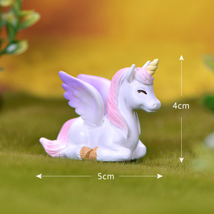 <b>Mini</b> Unicorn Toys Micro Landscape Fairy Garden Accessories Animal Terrarium <b>MinI</b> Handmade Figurine Cute Home Desktop Car Decor - Product Image 5