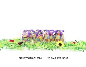 4pcs 75mm Easter Eggs in PVC box