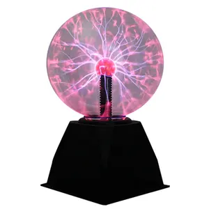 Biumart USB Statique Plasma Ball Lampe Veilleuse Magique Électrostatique Ion Sphère Plasma Lampe avec Commande Vocale