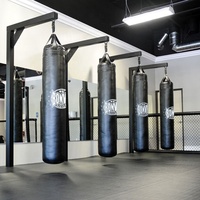 Soporte Multifuncional de Acero para Gimnasio en Casa con Saco de Boxeo para Ejercicio