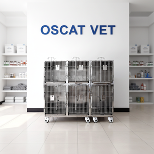 Équipement vétérinaire OSCAT, équipement médical pour animaux de compagnie, cage vétérinaire, tableau de <span class=keywords><strong>dessin</strong></span> mobile, grand espace pour usage en clinique vétérinaire pour chiens et chats - Product Image 1