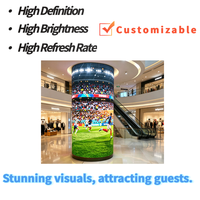 Écran LED flexible BESTAR P2/P3, affichage en rideau, 4K, écran circulaire personnalisé pour intérieur, solution tout-en-un pour la publicité dans les centres commerciaux, les scènes, les bars