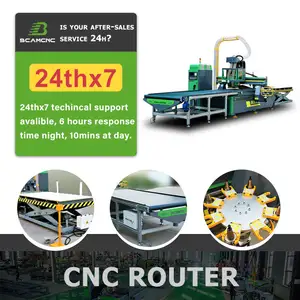 Machine à bois CNC 1325, 4x8 pieds, pour le travail du bois et la fabrication de portes de meubles en bois, avec chargement