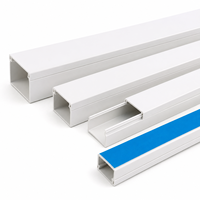 Goulotte de câblage murale solide en PVC avec couvercle pour armoires de commande et faisceaux de câbles d'équipement