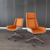 La salle de conférence de chaise de bureau exécutif de personnel de société préside la chaise en cuir avec les roues mobiles
