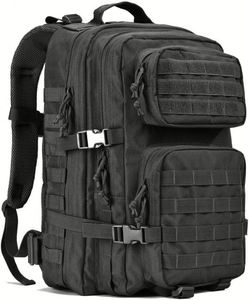Sac à dos tactique pour homme en denim avec doublure en polyester, léger, à la mode, avec fermeture éclair, grand sac d'assaut 3 jours, sangles MOLLE - Product Image 2