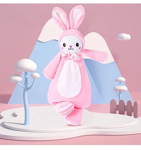 Peluche pour bébé avec anneau de dentition, serviette pour nouveau-né, vente en gros, usine - Product Image 3