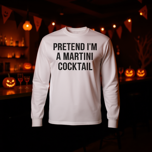 Camiseta de manga larga con diseño de Martini, disfraz de Halloween, talla para adulto - Product Image 3