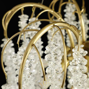 <span class=keywords><strong>Suspension</strong></span> postmoderne de luxe avec pièces de monnaie glands en cristal pour salon chambre pour atmosphère <span class=keywords><strong>d</strong></span>'hôtel lustre de branche suspendu - Product Image 4