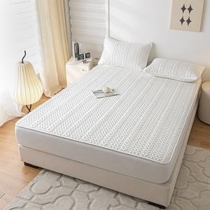 Copri letto impermeabile in poliestere copricapo protettivo copri materasso tutto incluso copri letto set di biancheria da letto borsa in PVC Jacquard 20 poliestere - Product Image 5