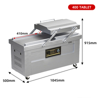 Scelleuse sous vide électrique semi-automatique 400P, robuste, de qualité industrielle, pour l'utilisation en usine alimentaire et en magasin