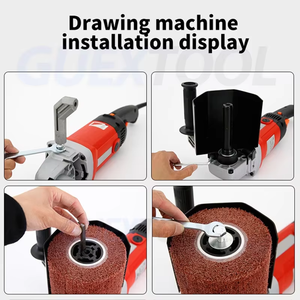 Machine de polissage 3200w Outils de traitement de surface Machine de tréfilage à vitesse variable pour fil Bois Métal acier ino - Product Image 6