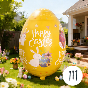 41inch <strong>Easter</strong> Inflatables Outdoor Decor <strong>Giant</strong> Colorful <strong>Eggs</strong> Big 1-Meter <strong>Easter</strong> <strong>Eggs</strong> Ornaments for Yard, Lawn, Garden, Party - Product Image 4