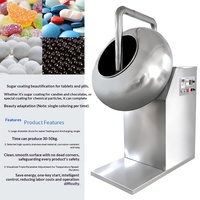 Équipement de revêtement de pilules en acier inoxydable, petite machine de glaçage au sucre, polissage de bonbons de qualité alimentaire