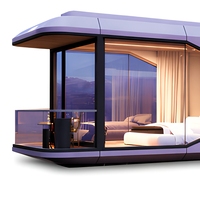 Maison préfabriquée moderne en conteneur, cabine modulaire en métal pour hôtel, villa, usage commercial