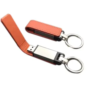 Clé USB en cuir avec logo personnalisé 4 Go 8 Go 16 Go 32 Go 64 Go, série cuir - Product Image 4