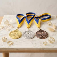 Médailles personnalisées 3D en métal pour sports, médailles de Taekwondo, Karaté, Or, Argent, Cuivre, Kung Fu, Judo, Jiu Jitsu