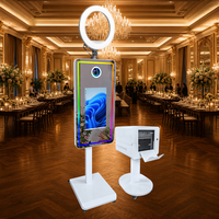Machine Photobooth à Écran Tactile 21,5 Pouces Facile à Installer, Miroir Selfie DSLR pour Location d'Événements